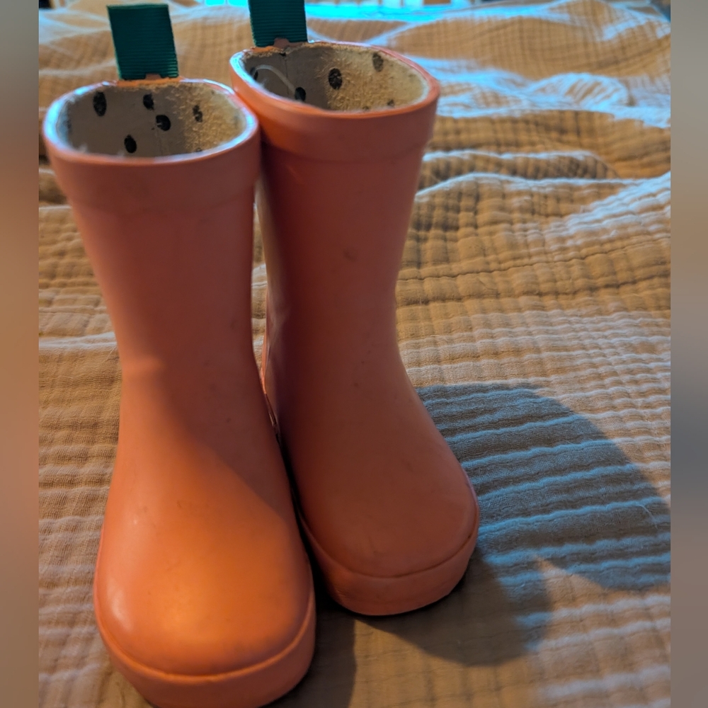 Ten Little Pink Rain Boots